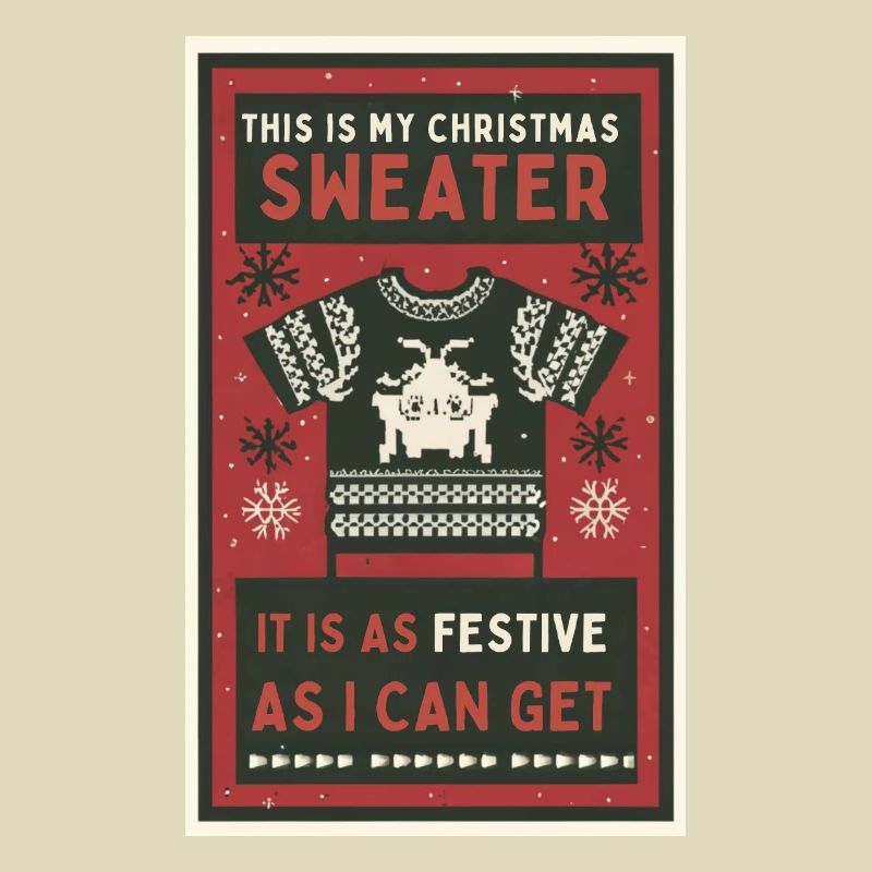 C’est mon pull de Noël.