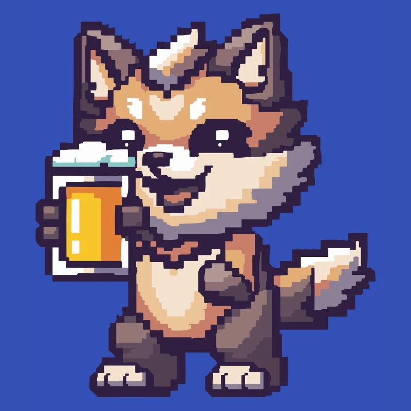 Wolf Pixel Bier