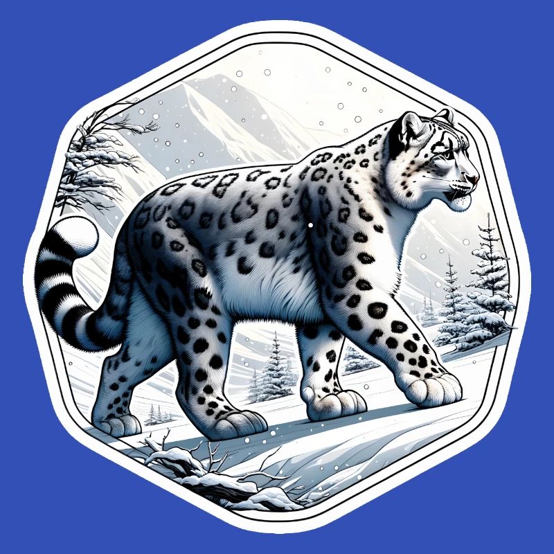 Léopard des neiges Léopard blanc Léopard