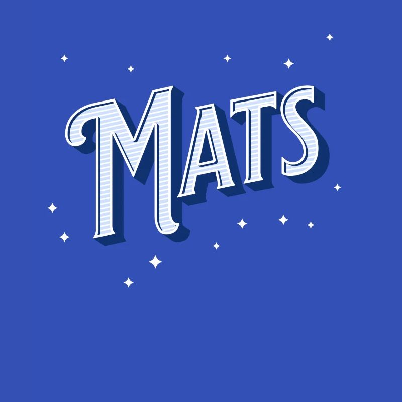 Mat's name personalized