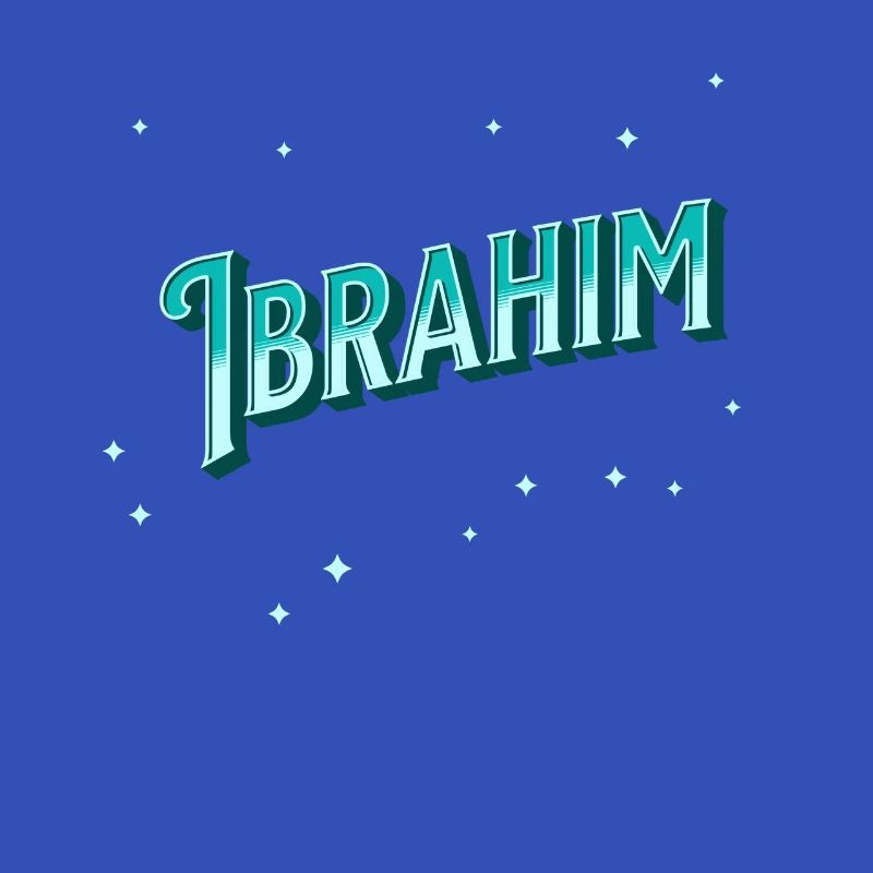 Ibrahim name personalized