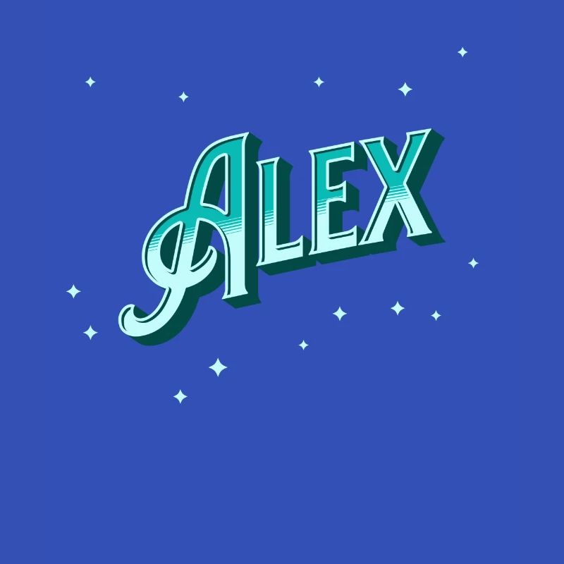 Alex's name personalized