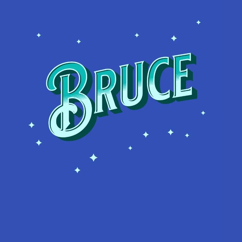 Bruce name personalized