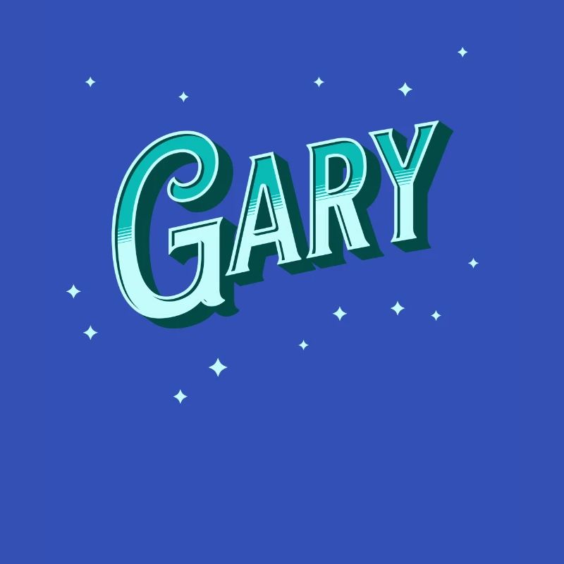 Gary's name personalized