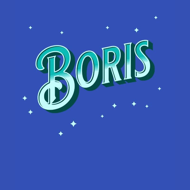 Boris' name personalized