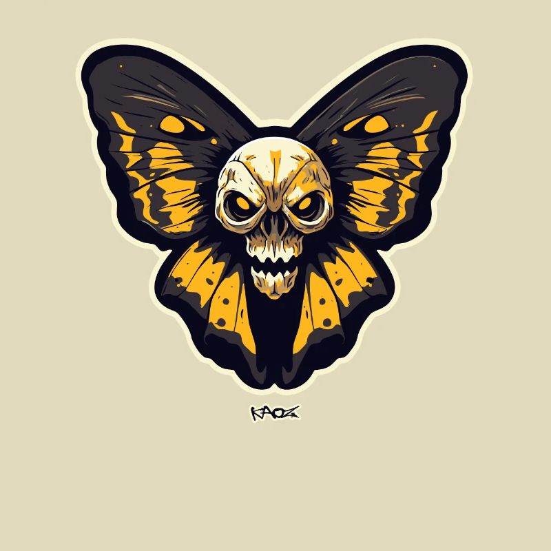 Skull Moth Butterfly