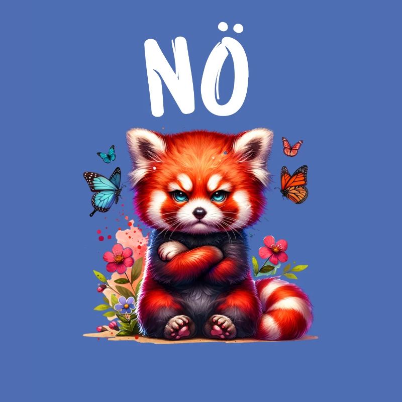 Panda roux Drôle de dicton Nope Renard de Feu