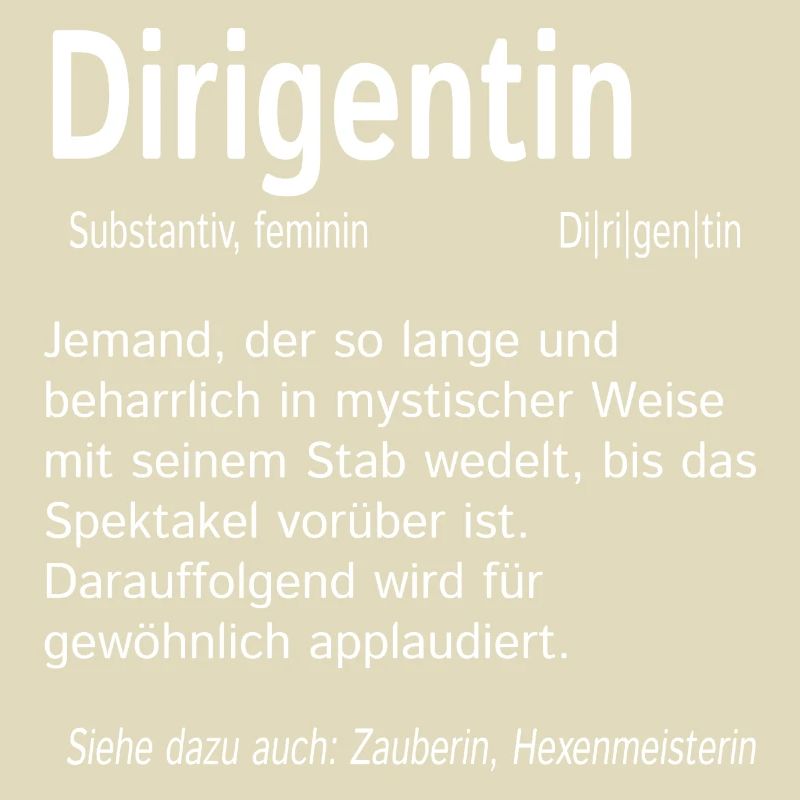 Dirigentin Wörterbuch Definition