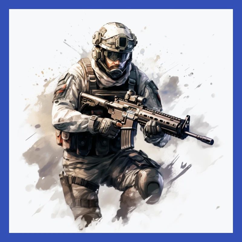 COD gaming art shooter