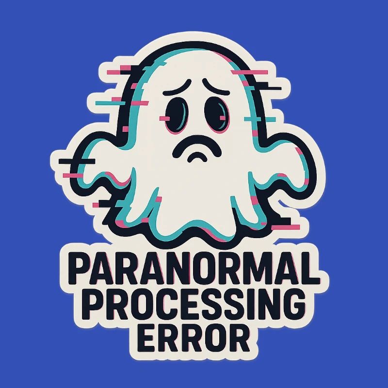 Paranormal Processing Error - Glitchy Ghost