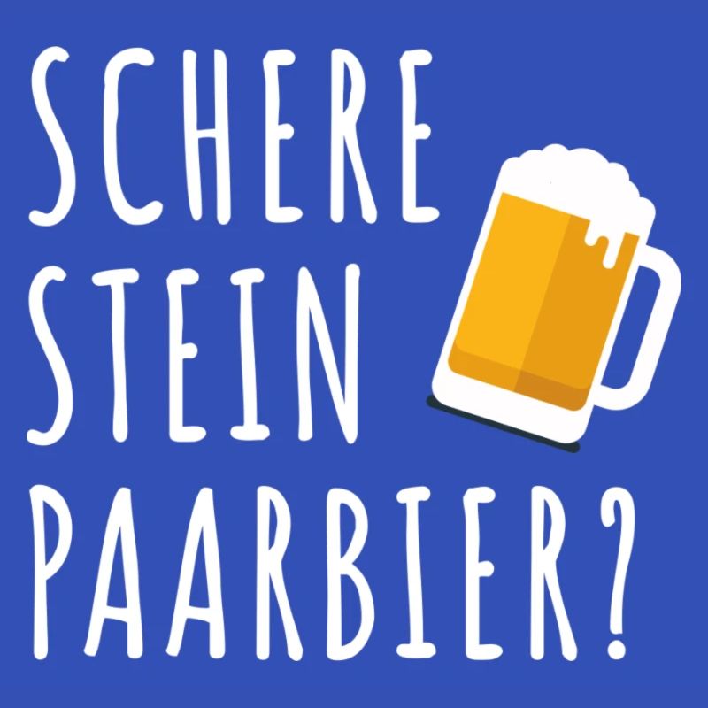 scheere stein paar bier