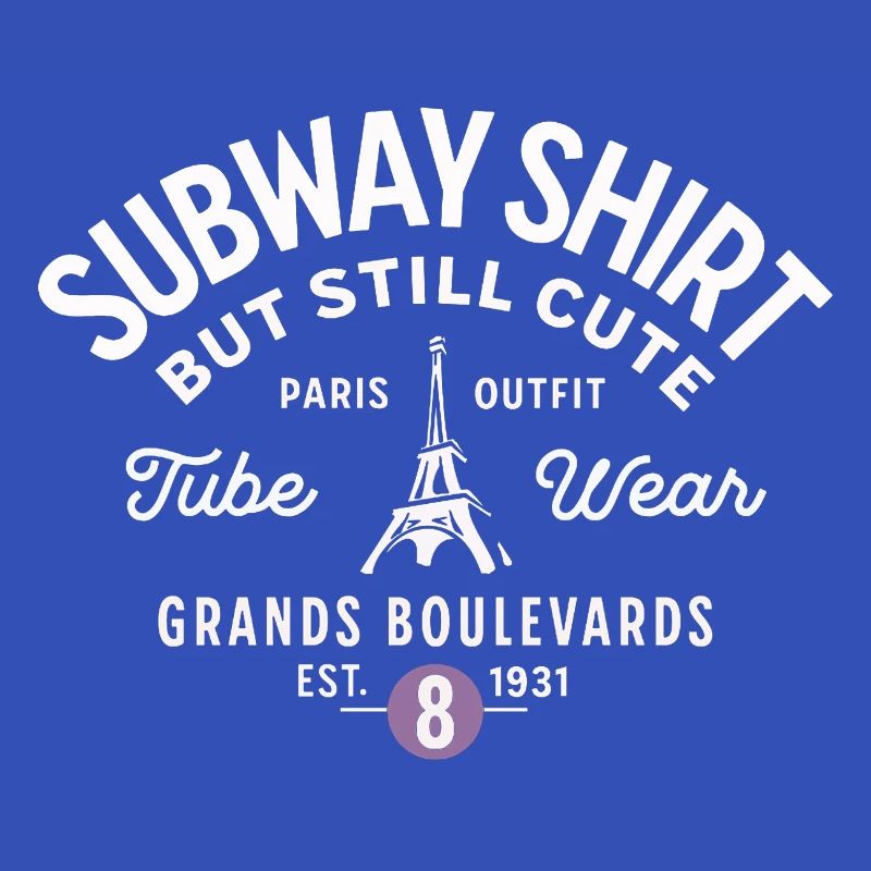 Pariser U-Bahn-Hemd Grands Boulevards