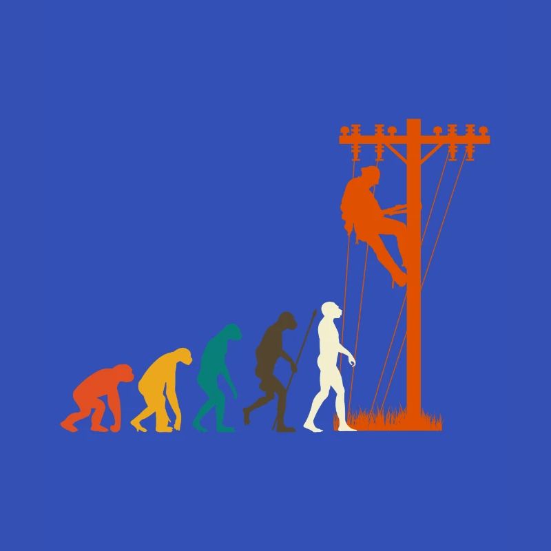 Freileitungsmonteur Elektriker Evolution