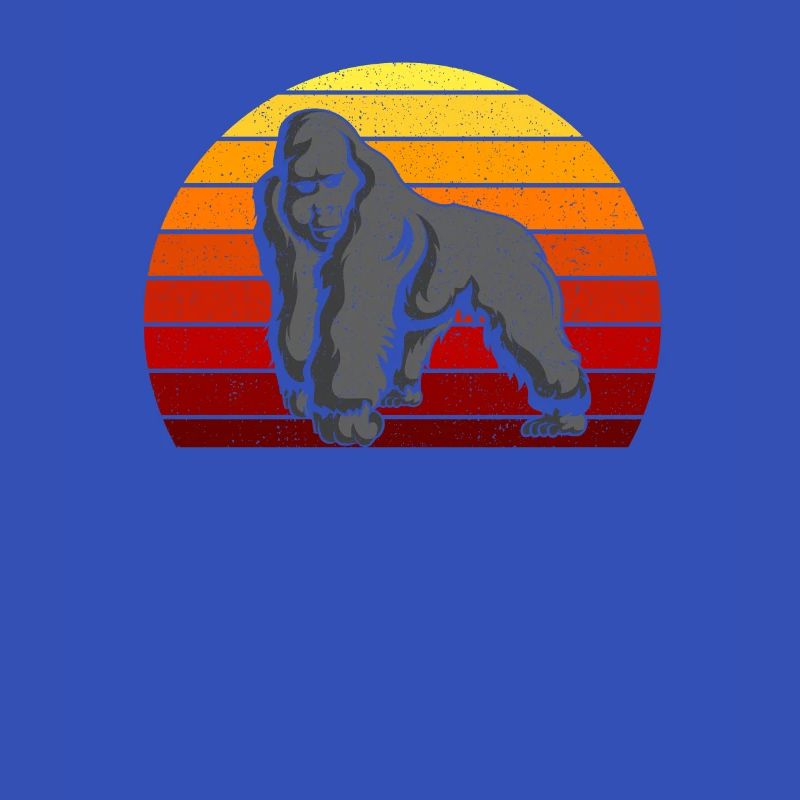 Retro 70s 80s gorilla monkey silverback