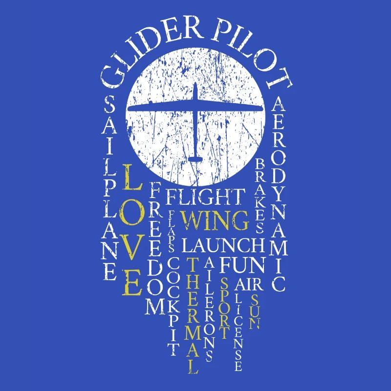 Glider Pilot Retro Gliding Definition Sailing
