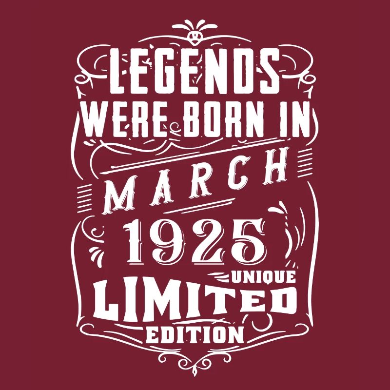 Anniversaire Mars 1925 Année Edition Limitée