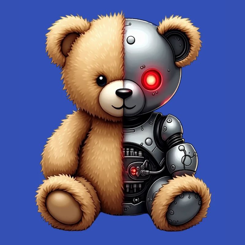 Funny Robot Tech Teddy Bear Cyborg Animal Bear