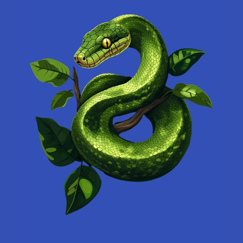 Green Tree Python Snakes Lover Terrarium