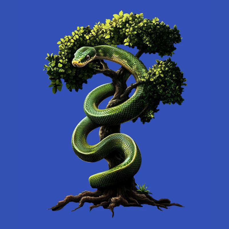 Arbre vert Python Serpents Amoureux Terrarium