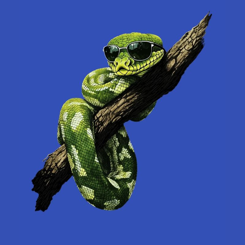 Arbre vert Python Serpents Amoureux Terrarium