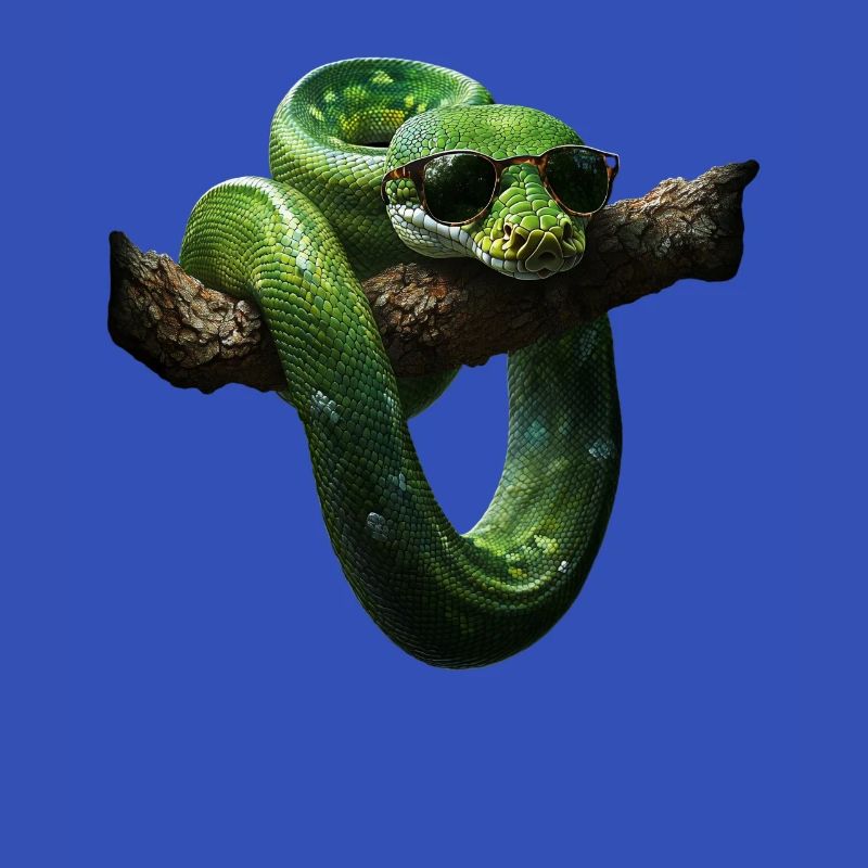 Grüner Baumpython Schlangen Liebhaber Terrarium