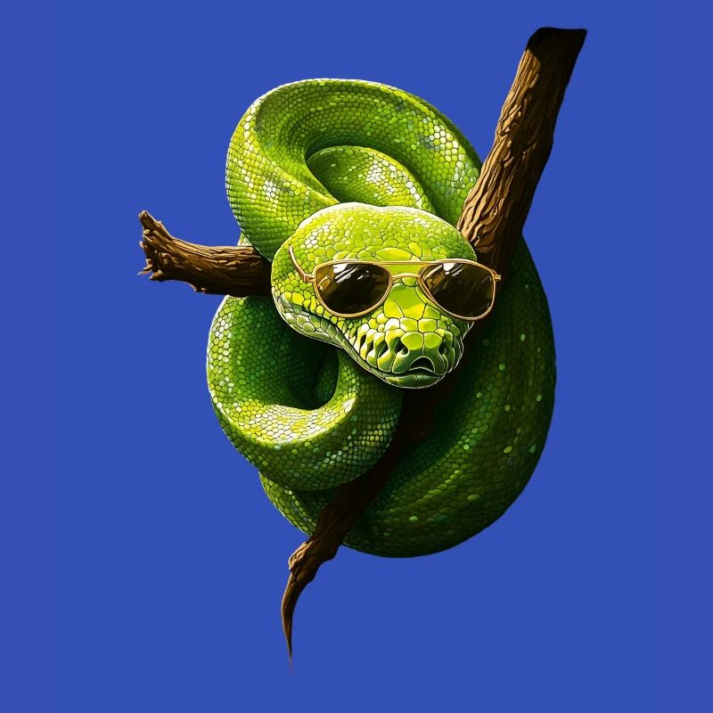 Arbre vert Python Serpents Amoureux Terrarium