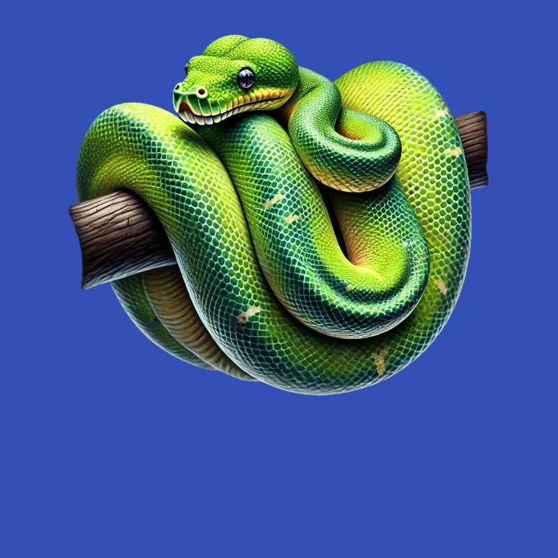 Green Tree Python Snakes Lover Terrarium