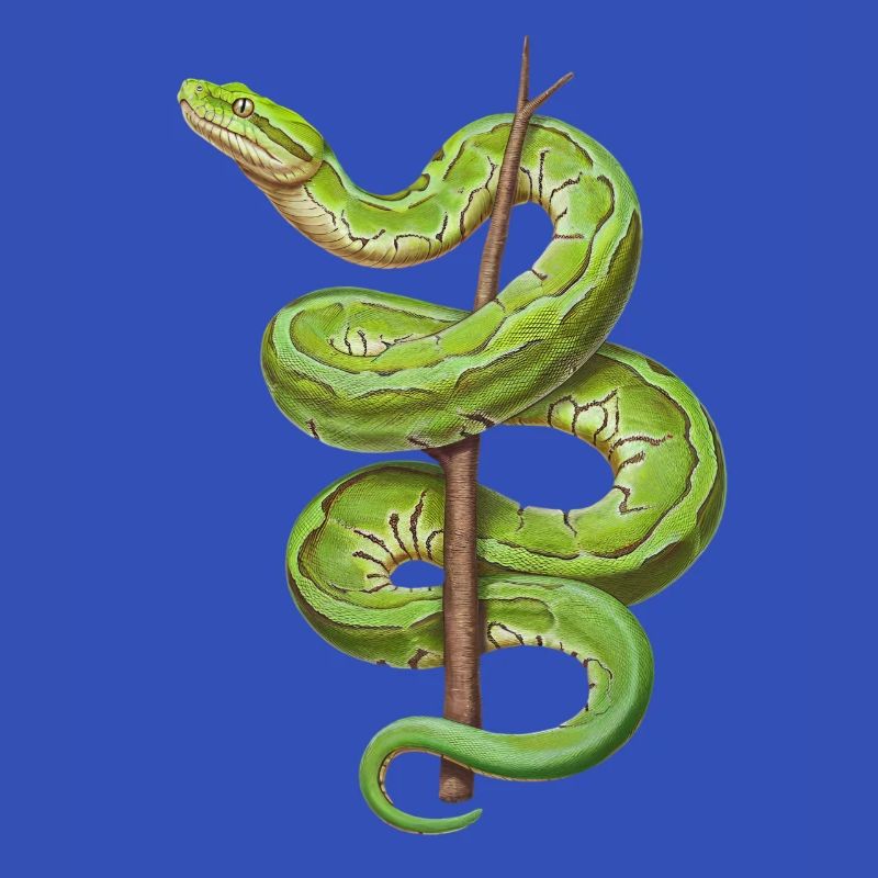 Green Tree Python Snakes Lover Terrarium