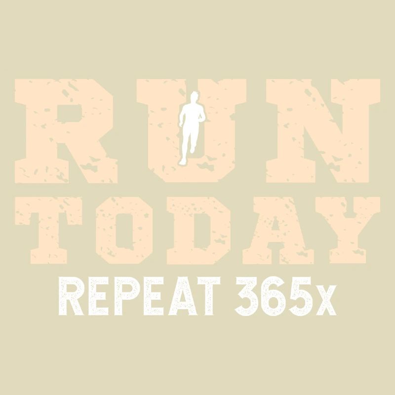 Retro Run Today Repeat 365 - Running Streak Runner