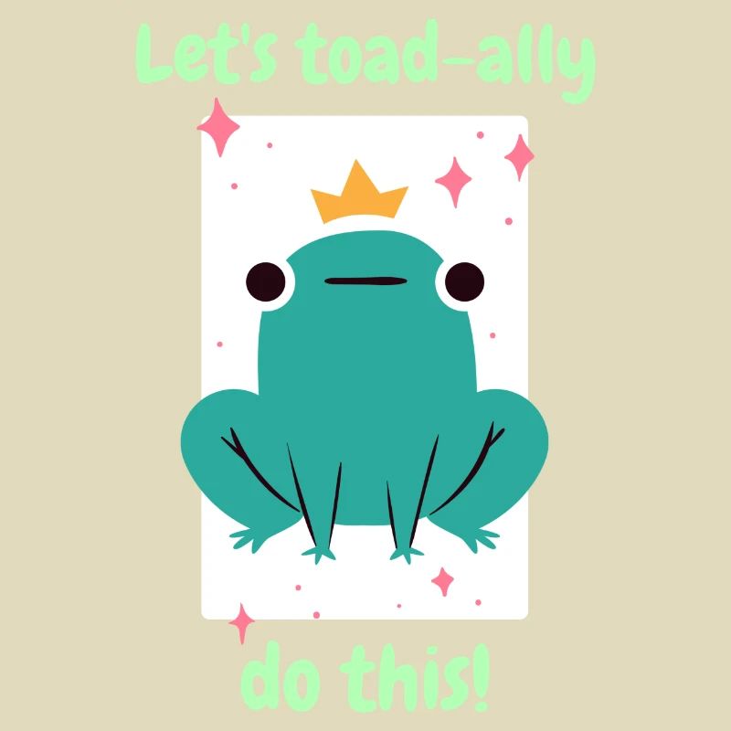 Let’s Toad-Ally Do This! Drôles de dessins de grenouilles mignonnes