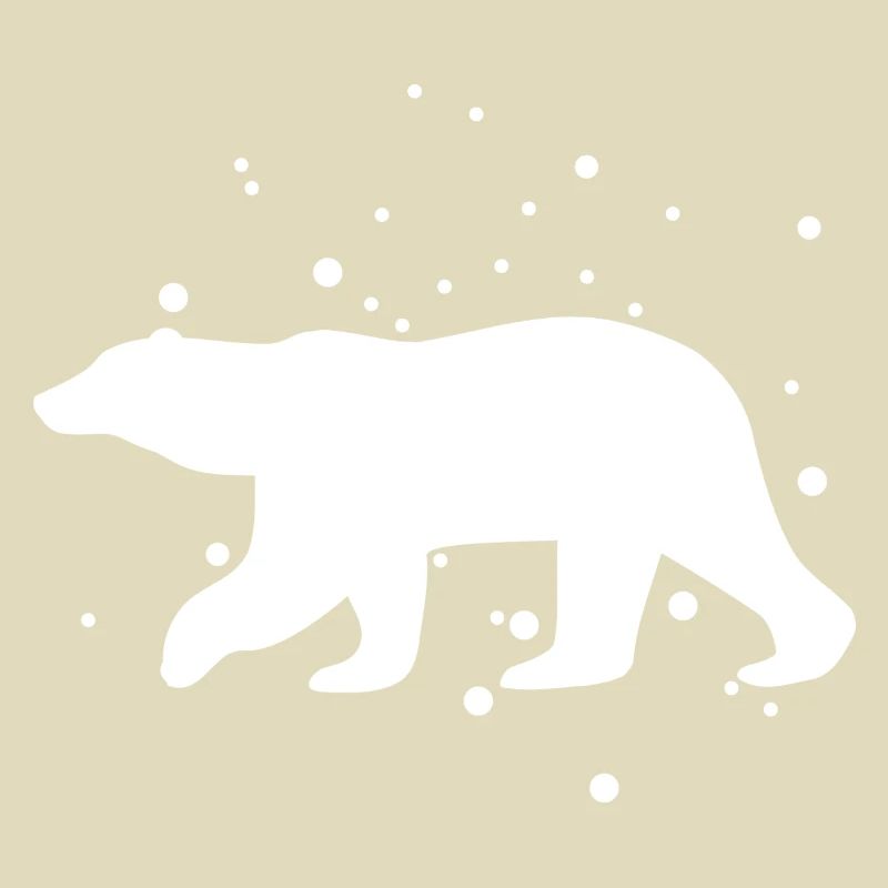 Eisbär im Schnee