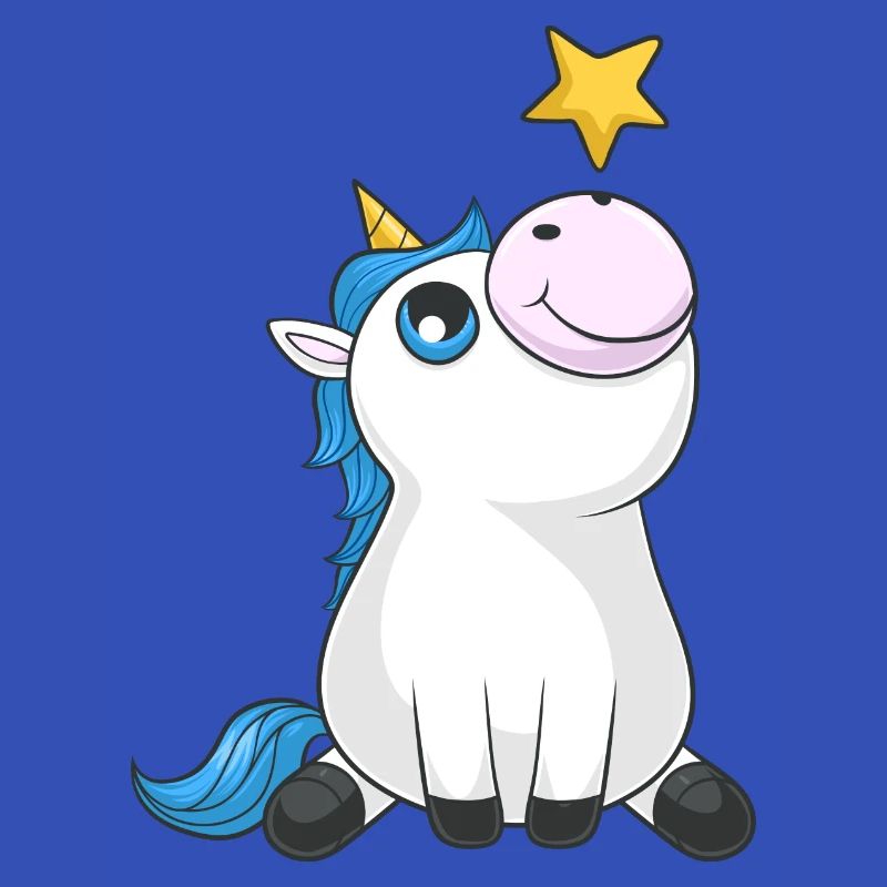 Süßes Comic Einhorn