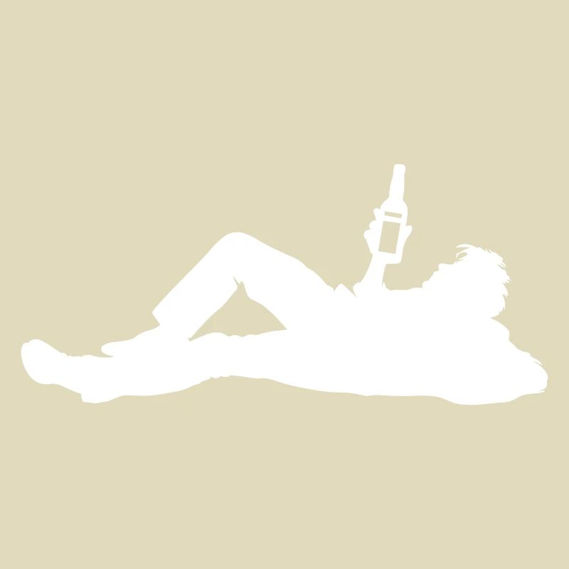 Drinking Bier Silhouette