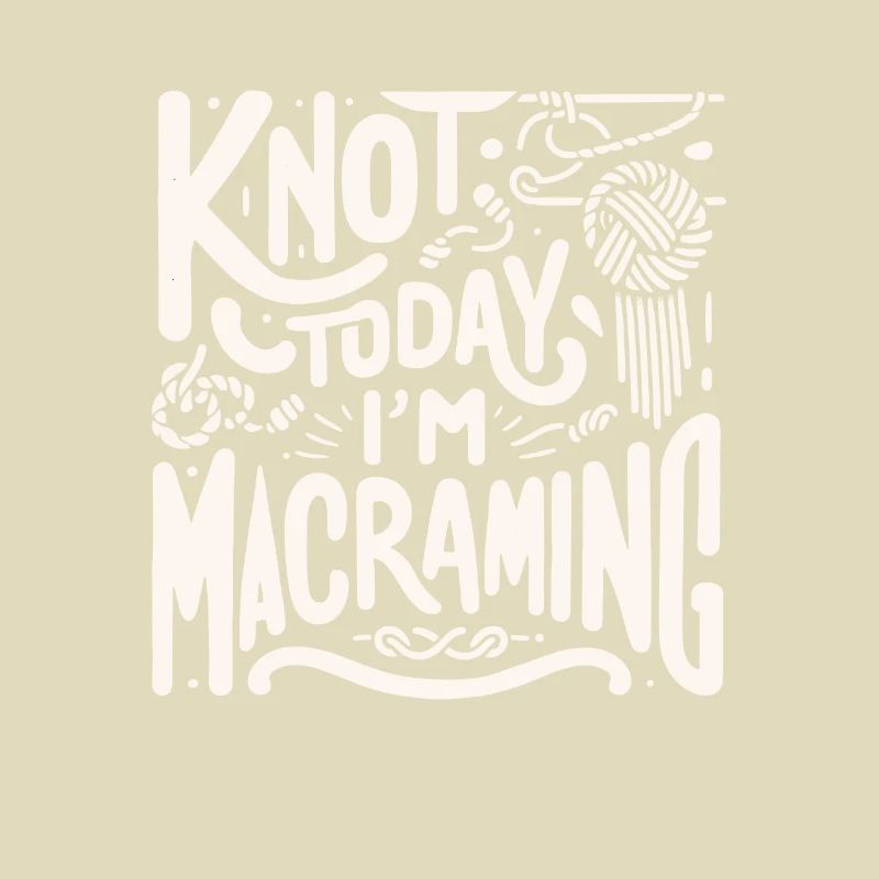 Creative macrame artist Funny macrame
