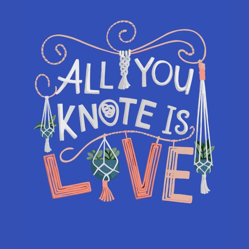 Funny macrame quote for boho macrame lovers