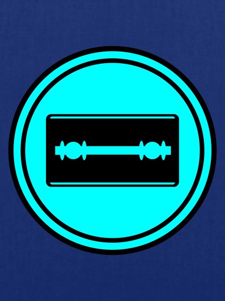 Rasierklinge Icon Kreis