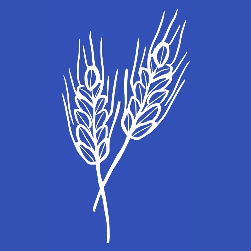 Weizen Illustration Brotbäcker Geschenkidee
