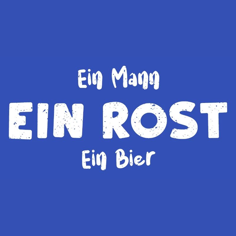 Ein Mann Ein Rost Ein Bier