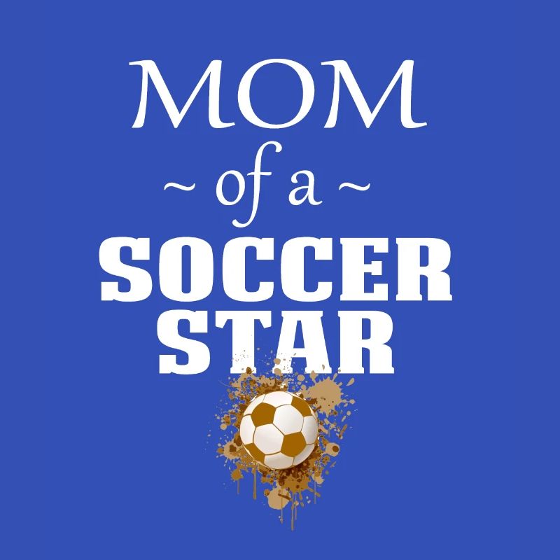 Fußball-Mutter-Hemden-Mutter eines Fußball-Sterns