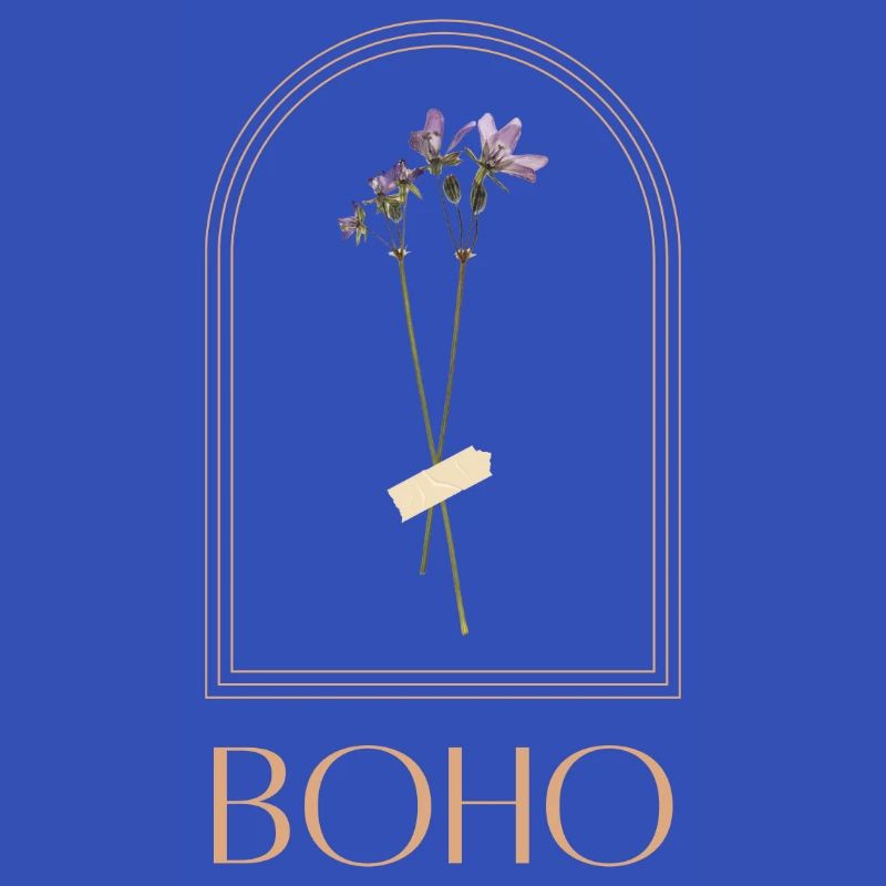 Boho Blütenstrauß im Bogenrahmen