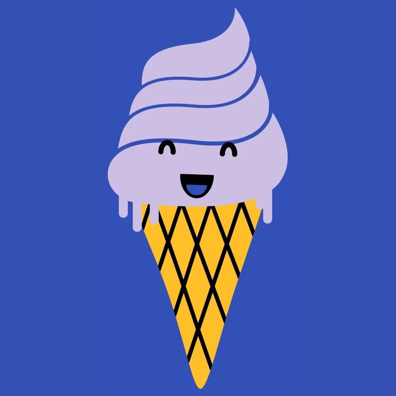 crème glacée - crème glacée de gaufre
