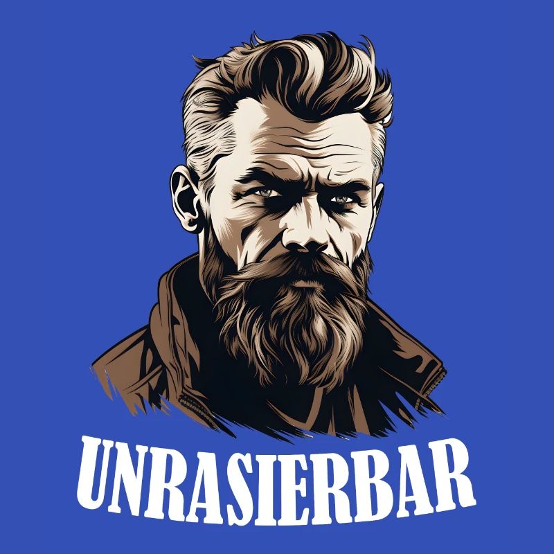 Wikinger Bartträger Lustiger Bart Spruch