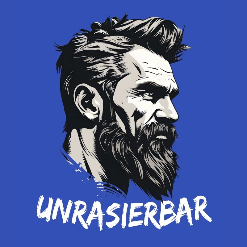 Wikinger Bartträger Lustiger Bart Spruch