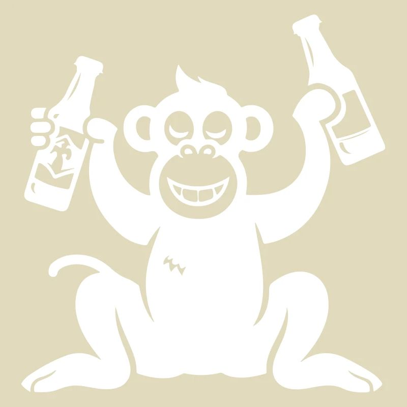Monkey Beer Drinking