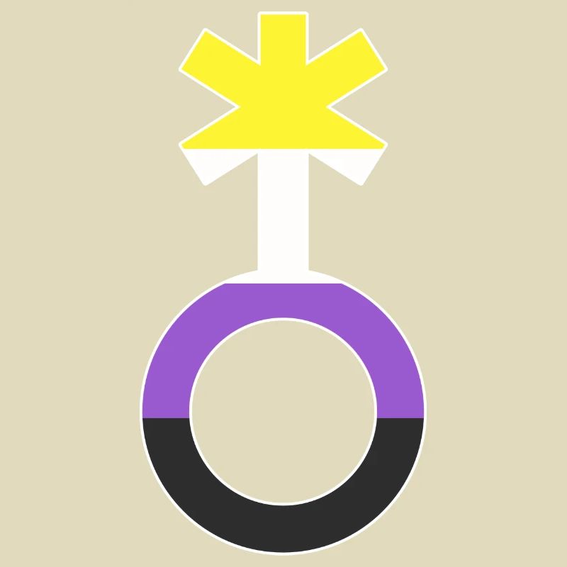 Nonbinary Gender Neutral Symbol Nonbinary