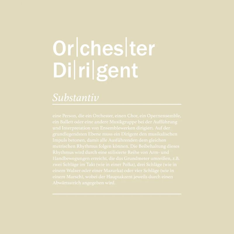 Definition Eines Dirigenten - Orchestra