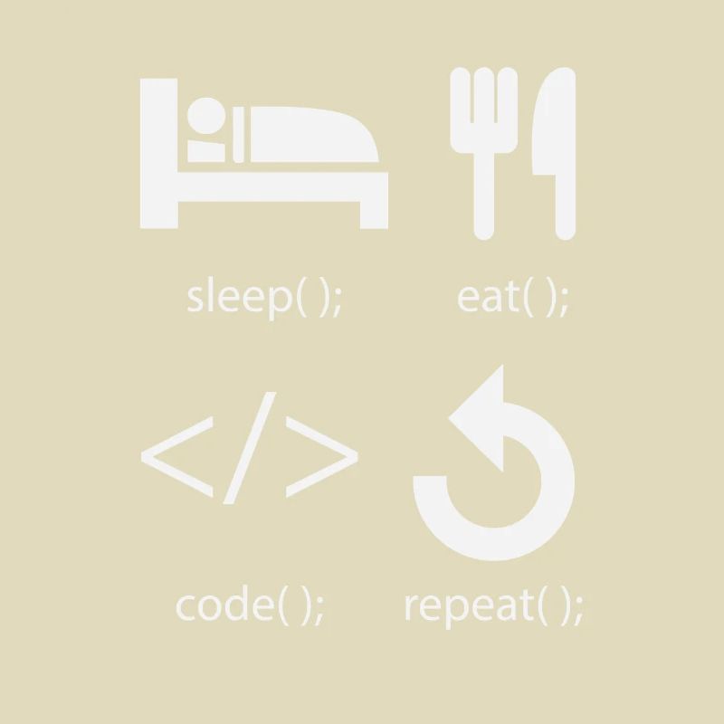 Programmierer Entwickler - Eat Sleep Code Repeat