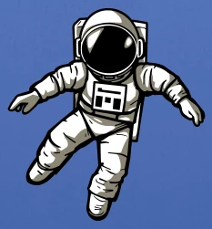 Schwerkraft-Astronaut