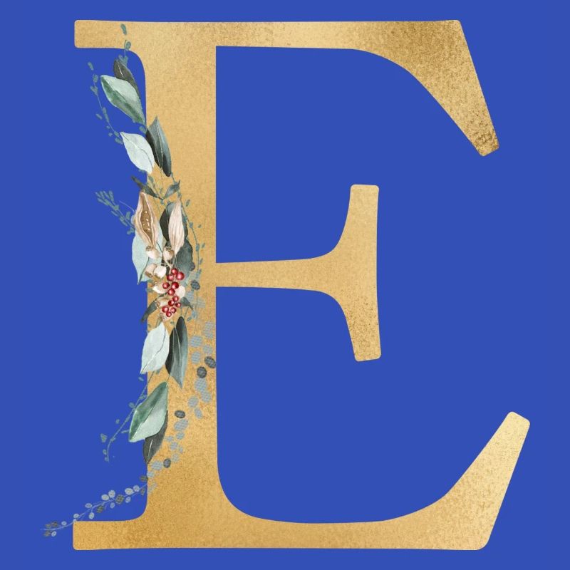 Personalisierbar Monogramm E