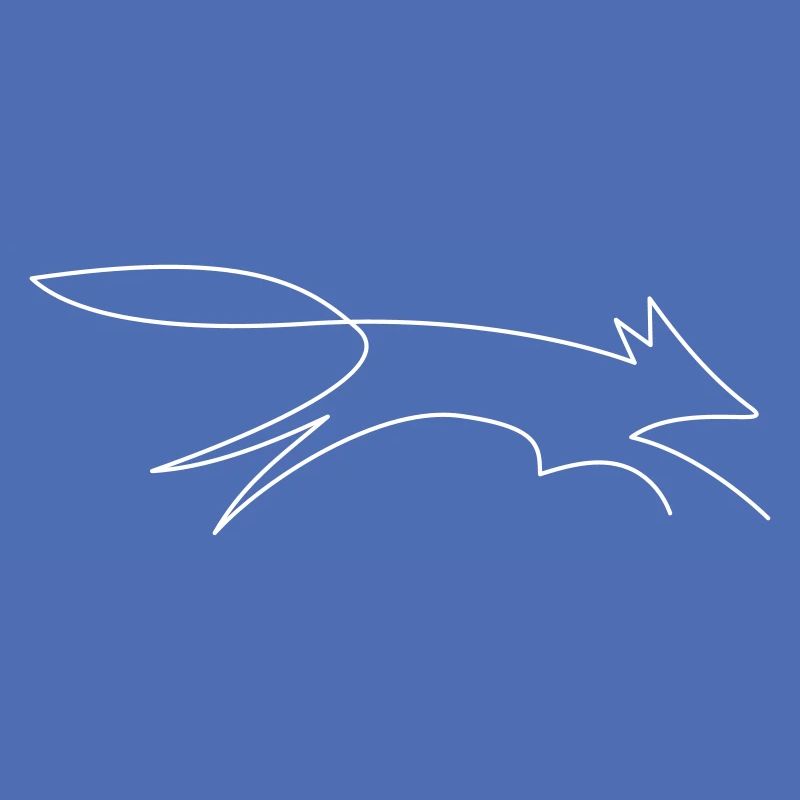 Fox / drawn with a line